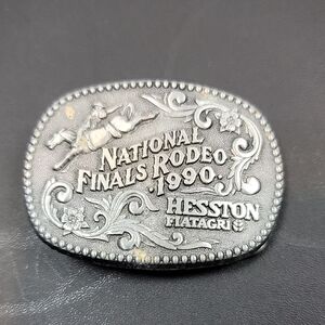 Hesston Rodeo 1990 Belt Buckle